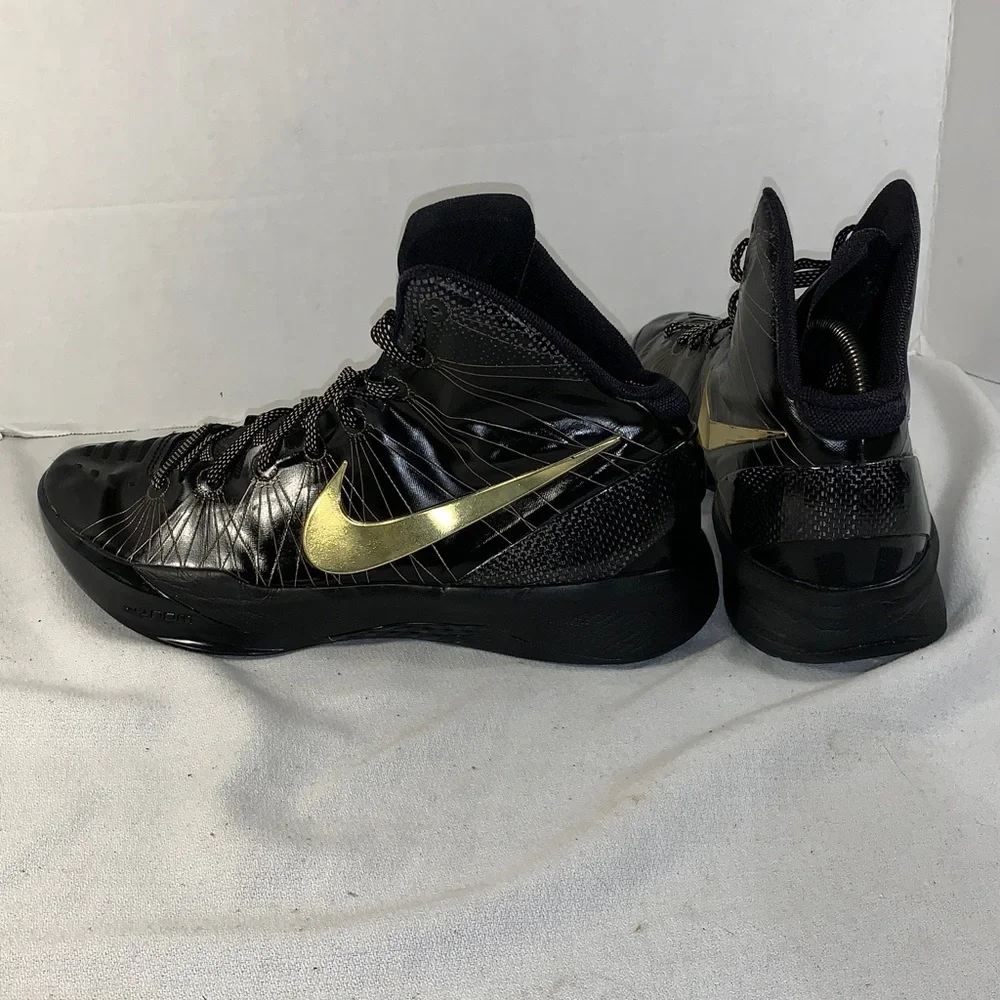 Nike Zoom Hyperdunk Elite ‘Away’ Black/Gold Basketball Sneakers